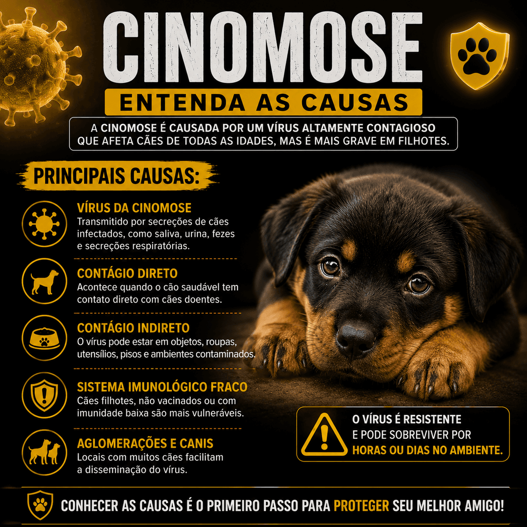PREVINA SEU PET CONTRA A DOENÇA CINOMOSE
